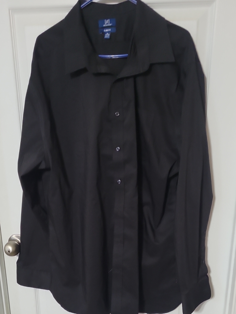 George Black Slim Fit Button-Up Shirt